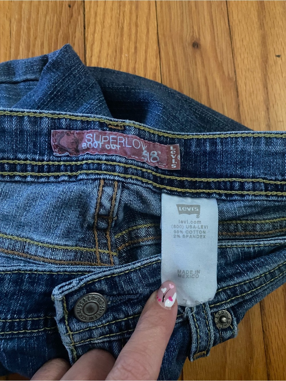 Levi's Superlow Women's Skinny Jeans in Dark Blue Wash